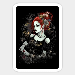 Goth Girl Emilie Autumn Design Sticker